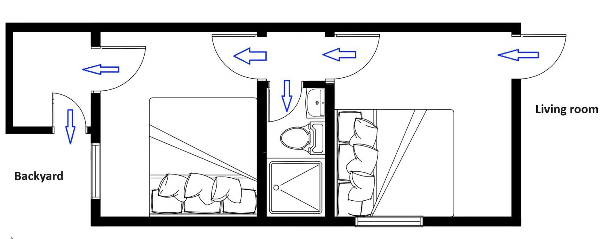 Budget Quad With En Bathroom 36b Guest house