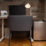 Spacious Bedroom With Garden View, Fridge, Workspace