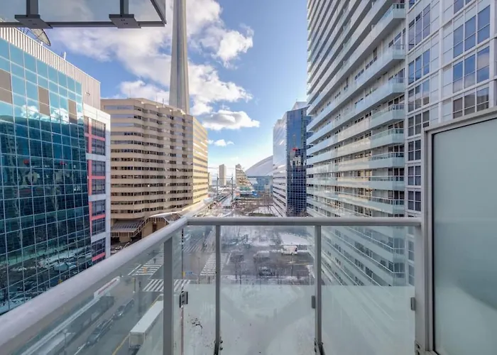 1 Bedroom Furnished Condo With Balcony Across Cn Tower