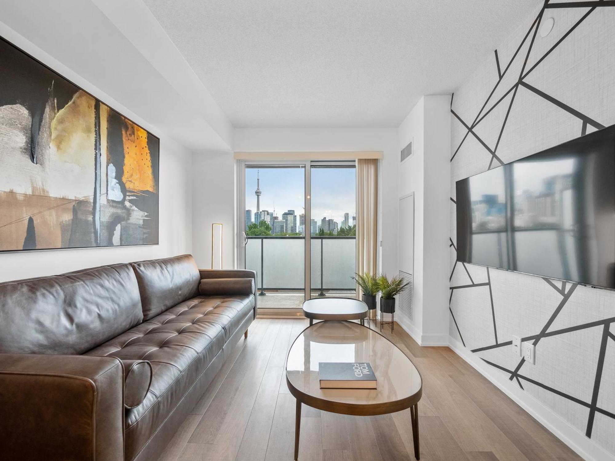 Apartment Sleek 1br & Office - Cn Tower, Skyline View *