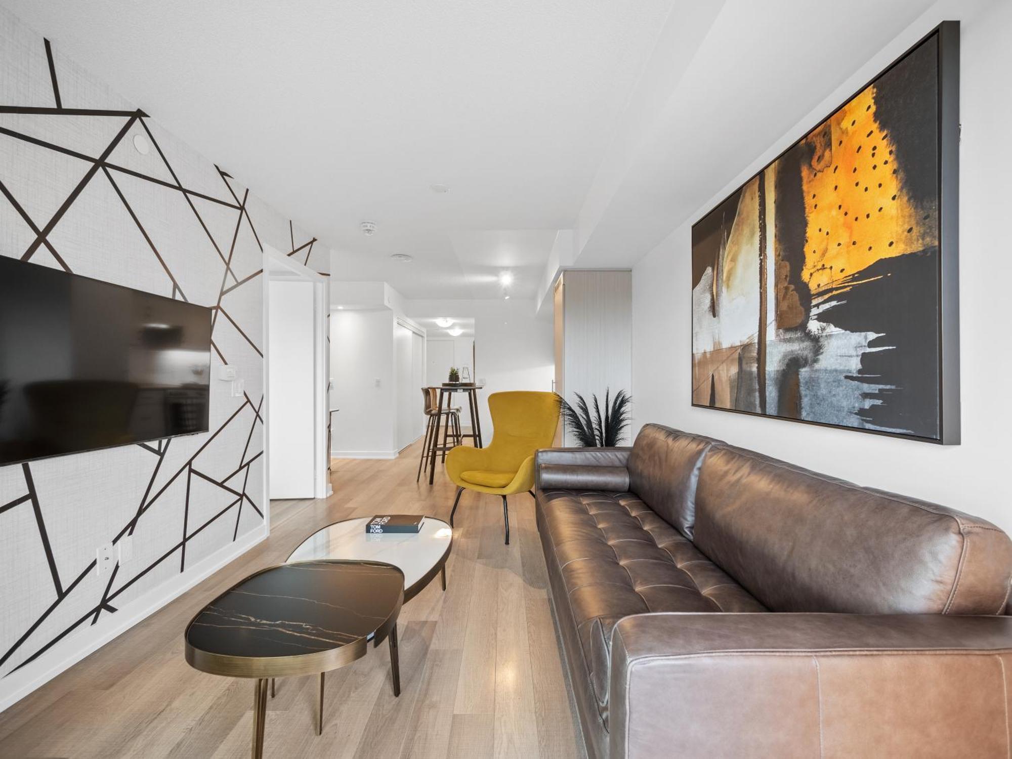 Apartment Sleek 1br & Office - Cn Tower, Skyline View *