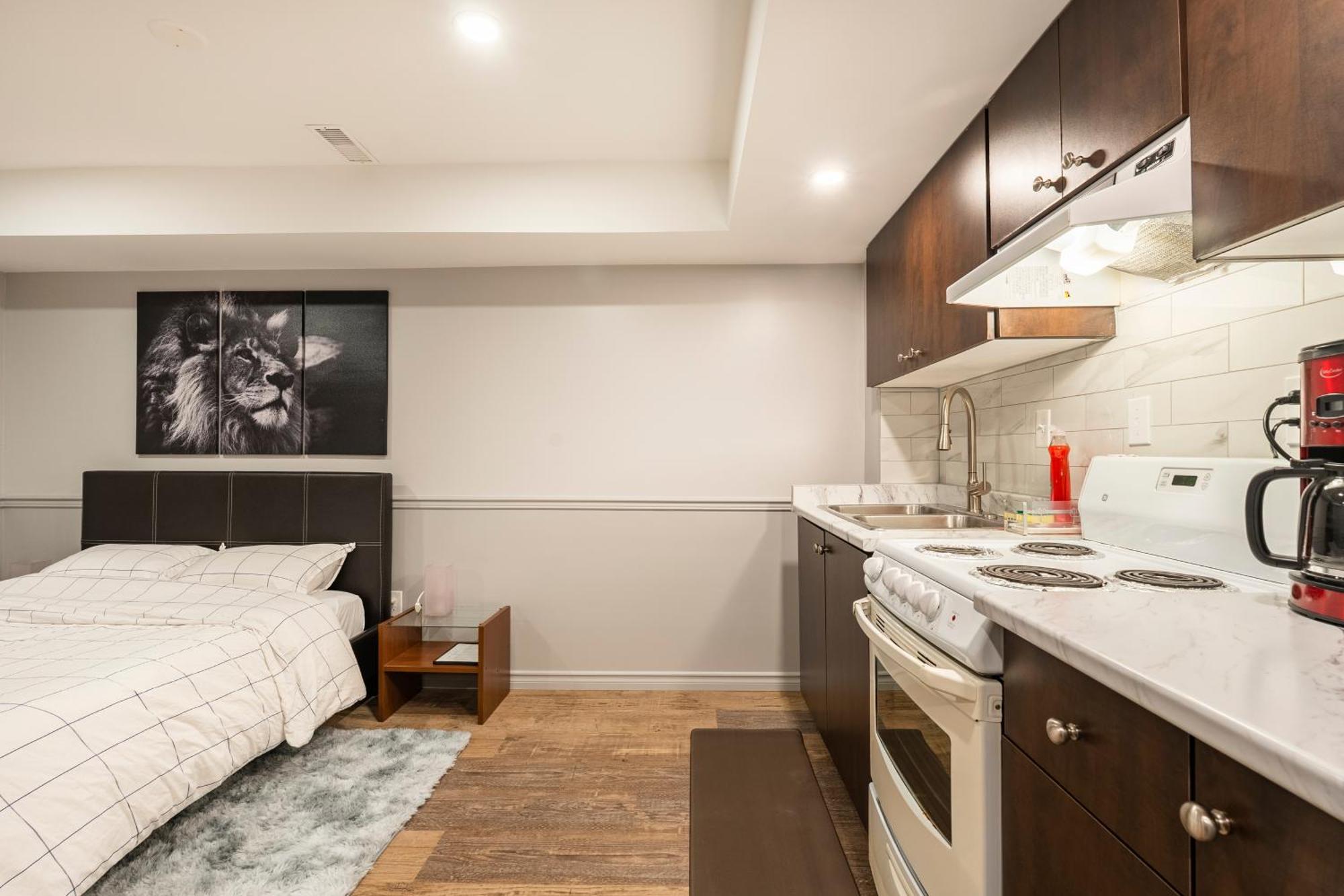 Modern, Basement Apartment, Close To Airport Toronto