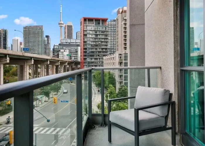 Cn Tower View With Free Parking, Pool, Gym, Free Skating, And More